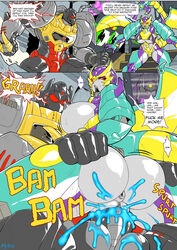 1girls 2boys ass_up autobot big_ass big_breasts comic comic_page cybertronian decepticon english_text female forced grimlock_(transformers) instant_loss_2koma mad-project moaning moaning_in_pleasure no_bra no_humans no_panties predacon ser-ket sex shockwave shockwave_(transformers) straight text transformers transformers_prime