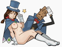 mr. hat from gyakuten saiban by splashbrush