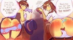 apollo_justice deviantart ema_skye female female_only gyakuten_saiban spanking trucy_wright