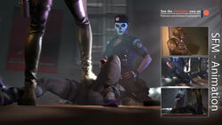 3d 3girls absurdres asphyxiation bedroom beret blinds brazilian brazilian_female caveira_(rainbow_six) defeated ela_(rainbow_six) facesitting female female_footjob femdom foot_on_crotch handgun highres iq_(rainbow_six) jeans phone pistol poster rainbow_six rainbow_six_siege reading skull_face_paint tekken7wallpapers tom_clancy window