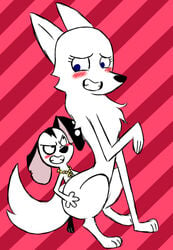 101_dalmatian_street 101_dalmatians age_difference anonymous_artist blanca_(nicky_illust) canid canine canis cub dalmatian dimitri_2_(101_dalmatians) disney domestic_dog fa-rios female feral hi_res male mammal nordic_sled_dog samoyed spitz straight