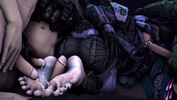 1girls 4boys 5some ankhajiit arby_'n'_the_chief ass barefoot blowjob bukkake cum cum_in_mouth cum_inside cum_on_ass cum_on_face cum_on_feet cum_outside face_covered feet feet_bukkake fellatio female female_soldier female_spartan_(halo) foot_bukkake foot_fetish footjob gangbang halo halo_(series) halo_reach helmet helmet_over_eyes killerk1tten19 kylie mouth mouthful open_mouth reverse_footjob sfm soles spartan spartan_(halo) sucking toes