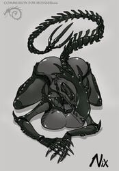 alien_(franchise) big_breasts female_xenomorph lips tail xenomorph xenomorph_queen zummeng