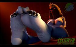 3d abriika blue_skin breasts chappey feet female foot_fetish foot_focus nipples nude soles solo source_filmmaker toes