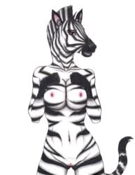 anthro holding_breast naked zahira zebra