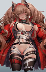 am1m angelina_(arknights) arknights censored pussy