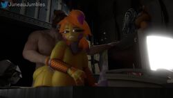 3d anal animated ass big_breasts breasts five_nights_at_freddy's five_nights_at_freddy's_2 furry human human_penetrating juneaujumbles robot robot_girl sex showbiz_toy_chica sound tagme toy_chica_(fnaf) video