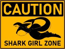 1girls anthro ass ber00 breasts caution_sign completely_nude female female_only huge_ass huge_breasts marine nude nude_female pictogram shark sharp_teeth solo thick_thighs warning_sign wide_hips