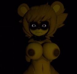 big_ass big_breasts detailed_eyes female five_nights_at_freddy's fnaf golden_freddy_(fnaf) golden_fredina_(cally3d) heavymachinima69 horror type_0