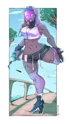 1girls abs alien alien_girl athletic athletic_female breasts clothed clothed_female exercise exercise_clothing exposed_midriff mass_effect midriff muscles nonude quarian tagme tali'zorah_nar_rayya thick_thighs thighs tidy_wire tidywire toned toned_female video_game_character