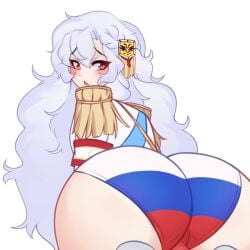 alpha_1918 big_ass cute russian russian_flag_bikini