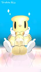 anthro ass balls big_ass big_balls big_butt big_penis bread cute full_nelson happy male penis torradinha torradinhafeliz