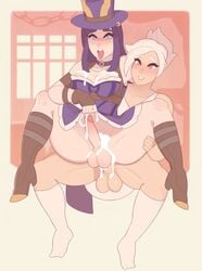 2futas anal anal_penetration anal_sex asdaft caitlyn_kiramman cum cum_in_ass futa_on_futa futa_only futanari futasub intersex league_of_legends riven