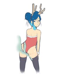 ass breasts buttjob channel-tan christmas deer_ears disney disney_channel female leotard penis