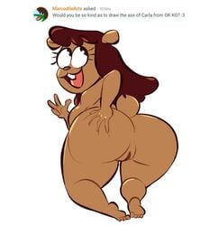 1girls 2020 4_fingers 4_toes animal_ears anthro anthrofied anus ass ass_dough bent_over big_ass big_butt breasts brown_fur brown_hair bubble_ass bubble_butt buckteeth butt butt_focus canid canine canine_humanoid canis carla_(ok_k.o.!_lbh) carla_(ok_k.o.!_let's_be_heroes) cartoon_network curvaceous curvy curvy_figure cute domestic_dog english_text eyebrows eyebrows_visible_through_hair eyelashes fat_ass female female_only full-length_portrait fur furry genitals hair hand_on_ass hand_on_own_ass huge_ass huge_butt humanoid_feet humanoid_genitalia humanoid_hands humanoid_pussy humanoid_vagina looking_away mammal naked nude nude_female ok_k.o.!_let's_be_heroes open_mouth open_smile pillowy_ass plump_ass portrait presenting presenting_anus presenting_ass presenting_butt presenting_hindquarters presenting_pussy presenting_vagina pussy rear_view simple_background smile solo steecks steeckykees tagme tail teeth text thick_thighs toes twitter vagina voluptuous white_background wide_hips