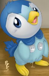 bcs piplup pokemon pokemon_(species) wet