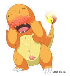 2006 charmander color fire male male_only nintendo pokémon_(species) pokemon pokemon_rgby solo tail tail_fire