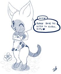 animal_crossing feline female female_only mitzi_(animal_crossing) nintendo pussy stormdragonblue thighs year_request