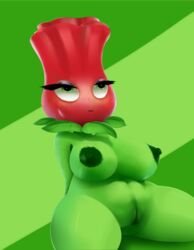 anthro breasts female plant plant_girl plantie plants_vs_zombies plants_vs_zombies:_garden_warfare rose rose_(pvz) tagme vagina