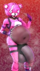 1futa 3d balls belly big_belly cuddle_team_leader dark-skinned_female dark-skinned_futanari dark_skin excessive_pubic_hair flaccid fortnite futa_only futanari huge_balls huge_cock large_penis overweight penis pink_eyes pink_fur pubic_hair rattledbonezone steam