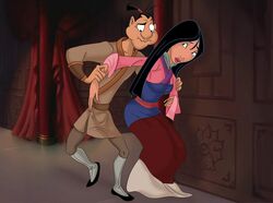 1boy asian cartoonvalley.com disney disney_princess fa_mulan female female_protagonist ling_(mulan) male mulan traditional_clothes undressing undressing_partner visitor