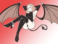 1girls cosplay demon_girl female_only haru_okumura majinsfw persona persona_5 succubus