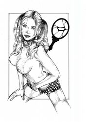 big_breasts big_nipples breasts fangs jeanette_voerman malkavian masturbation pierced_nipples ponytails skirt vampire_the_masquerade vampire_the_masquerade_bloodlines world_of_darkness