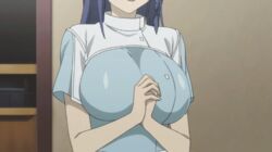 animated animated_gif big_breasts breasts hundred kashiwagi_miharu nurse screencap screenshot