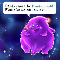 anthro chubby cigarette dirty_talk lubba luma male_only mario_(series) super_mario_galaxy uncircumcised