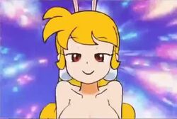 1boy 2girls akane_(parodius) animal_ears animated anus ass blonde_hair bouncing_breasts breasts bunnysuit clitoris cowgirl_position earrings female happy_sex jealous konami leotard leotard_aside long_hair male minus8 no_sound parodius parodius_animation_(minus8) penis pussy rabbit rabbit_ears rabbit_tail reverse_cowgirl_position sex shorter_than_30_seconds smile tagme vaginal_penetration video