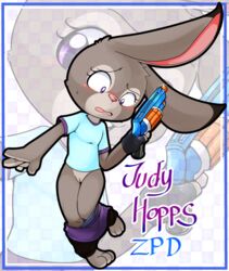 anthro blush clothing disney female judy_hopps panties pants pants_down pussy wardrobe_malfunction zootopia zpd