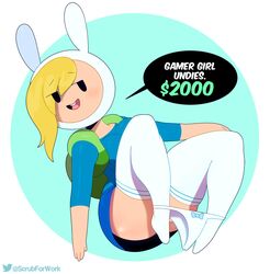 fionna the human girl from adventure girls by somescrub