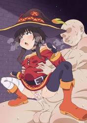 1boy 1girls 2020 2020s adult adult_and_teenager age_difference bald_man censored enamiru fat_man kono_subarashii_sekai_ni_shukufuku_wo! mature mature_male megumin older_male older_man_and_teenage_girl older_penetrating_younger sex size_difference stomach_bulge straight teenage_girl teenager testicles vaginal_penetration young younger_female