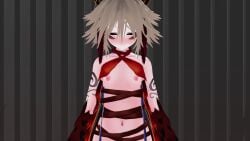 1girls 3d animated blush breasts breasts_out cran398 duel_monster giant_insect half-dressed half_naked insects iwara koikatsu music nipples penis sex short_hair small_breasts sound tagme traptrix traptrix_myrmeleo video yu-gi-oh! zoophilia