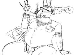 anonymous_male blush consensual dick_in_face drooling elliot_(forsaken) elliot_(work_at_a_pizza_place) forsaken_(roblox) hairy pizza_box pizza_delivery text text_bubble unbuckled_belt undone_pants work_at_a_pizza_place