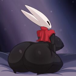 1girls big_ass big_butt black_body black_skin bubble_ass bubble_butt bug bug_girl fromariels hollow_knight hornet_(hollow_knight) large_ass large_butt silksong