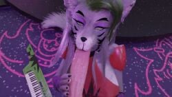 3d_(artwork) animated anthro bodily_fluids breasts digital_media_(artwork) erection female five_nights_at_freddy's five_nights_at_freddy's:_security_breach fur genitals male male/female penis roxanne_wolf_(fnaf) sex vozhd