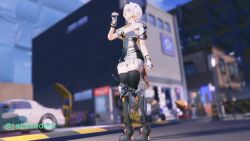 1girls 3d anby_demara anby_demara_(silver_soldier) animated breast_expansion breasts burger female grabbing_own_breast huge_breasts hyper_breasts jackiedoot music synced_to_music tagme video zenless_zone_zero