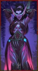 1girls 2d 2d_(artwork) 2d_artwork bioluminescence bioluminescent bioluminescent_markings bioluminescent_paint bioluminescent_tattoos black_hair blizzard_entertainment breasts cleavage daybre4ker digital_drawing_(artwork) digital_media_(artwork) facial_markings facial_tattoo facial_tattoos female glowing glowing_eyes glowing_markings glowing_tattoo glowing_tattoos haranir high_quality high_resolution highres looking_at_viewer midnight purple_body tattoo tattoo_on_arm tattoo_on_breast tattoo_on_chest tattoo_on_face tattoo_on_legs tattoo_on_thigh tattooed_arm tattoos tattoos_everywhere the_war_within tribal tribal_clothing tribal_female tribal_markings tribal_outfit tribal_paint tribal_spellcaster tribal_tattoo tribal_tattoos tusks underboob video_game video_games warcraft world_of_warcraft wow