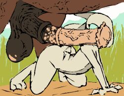 2025 all_fours animal_genitalia animal_penis anthro argonian balls bethesda_game_studios big_penis digital_media_(artwork) duo equid equine equine_genitalia equine_penis erection featureless_chest female feral flared_penis genitals glistening glistening_balls glistening_genitalia grass grey_body grey_scales guillemet_(kazerad) hidden_eyes horse huge_cock imminent_sex lizard male male/female mammal microsoft mottled mottled_genitalia mottled_penis nude penis plant reptile rise_of_the_spider_cult scales scalie the_elder_scrolls unknown_artist zoophilia