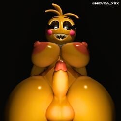 3d animatronic anthro ass big_breasts bird blender boobs_out breasts bubble_ass bubble_butt chica chica_(fnaf) chicken dickgirl dickgirl/female dickgirl_only faceless_female female five_nights_at_freddy's five_nights_at_freddy's_2 fnaf naked nevoa nude nude_female orange peace_sign penis pussy robot robot_girl showbiz_toy_chica simple_background solo standing thighs toy_chica_(fnaf) toy_chica_(love_taste) watermark yellow_body