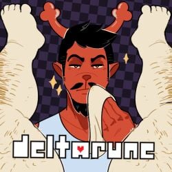 2025 after_anal after_oral after_rimming anthro anthro_on_anthro antlers asgore_dreemurr beard body_hair boss_monster_(undertale) bovid caprine checkered checkered_background clothed clothed/nude clothing deer deltarune duo english_text eyebrows facial_hair fur goat hair hi_res horn humor i_eattoothpaste leg_hair legs_up logo male male/male mammal meme moustache napkin narrowed_eyes new_world_deer nude pattern_background reindeer rudolph_holiday shirt sideburns simple_background sparkles spread_legs spreading tank_top text topwear tuft undertale_(series) wiping wiping_mouth