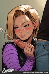 android 18 from dragon ball by soprano r34
