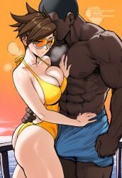 lena oxton from blizzard entertainment by coomersucc
