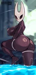 1girls big_ass big_butt black_body black_skin bubble_ass bubble_butt bug bug_girl female hollow_knight hornet_(hollow_knight) large_ass large_butt silksong zoyler