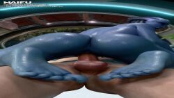 1boy 1girls 3d 3d_animation 9:16 alien alien_girl animated asari blue_body breasts cowgirl cowgirl_position feet interspecies large_breasts liara_t'soni light-skinned_male light_skin longer_than_10_seconds mass_effect mp4 naifu resolution_glitch sex shorter_than_30_seconds sound sound_effects straight tagme vertical_video video xenophilia