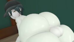 1boy 3d animated ass ass_focus bubble_butt cap danganronpa femboy huge_ass light-skinned_male looking_at_viewer looking_back loop male_only mr_chazz80 saihara_shuuichi sfm shaking_ass shuichi_saihara solo source_filmmaker tagme testicles thick_thighs twerking video wide_hips