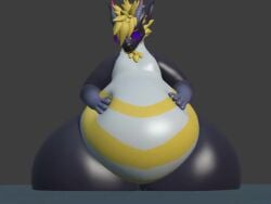 big_ass bubble_butt female furry huge_ass hyper_ass inflation tagme thick_thighs video water_inflation wide_hips zoidberg656