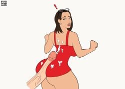 alexandria_ocasio-cortez aoc assjob assjob_through_clothes cum cum_on_back dark-skinned_female gnashershells huge_ass huge_cock interracial latina light-skinned_male outercourse politics real_person surprised