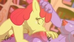 16:9 2017 animated anthro anthrofied apple_bloom_(mlp) areola balls big_breasts breasts chacomics cum cum_in_mouth cum_in_throat cum_inside cutie_mark deepthroat dickgirl duo earth_pony equine fellatio female friendship_is_magic furry futa_on_female futa_with_female futanari futatwi gif gynomorph gynomorph/female hair half-closed_eyes hi_res horn horse huge_cock inside intersex lobozamora long_hair mammal my_little_pony nipples nude oral penis pony swallowing_bulge swallowing_cum teenager throat_bulge twilight_sparkle_(mlp) unicorn wallpaper